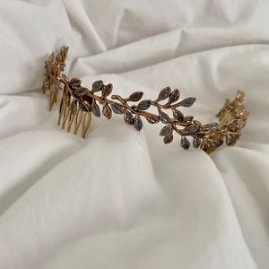 Zara Gold Leaves Headband Accessory